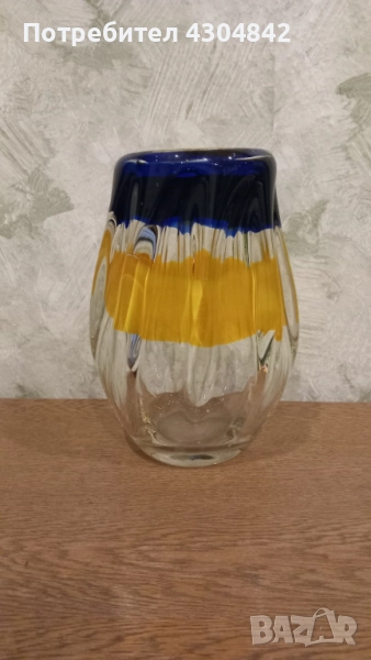 Ваза цветно стъкло , снимка 1