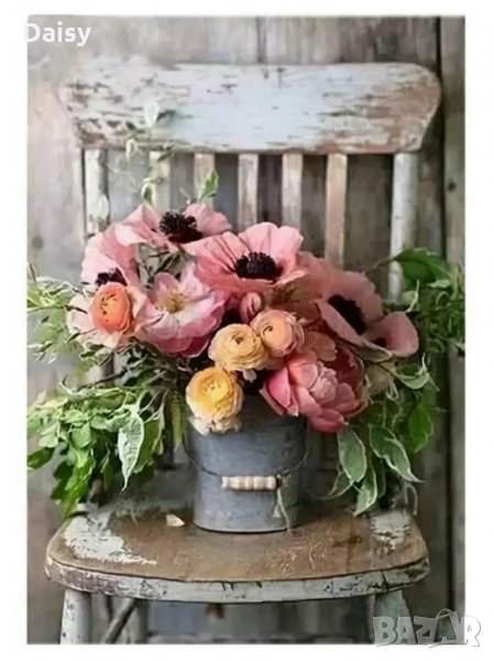 Диамантен гоблен Букет от цветя, снимка 1