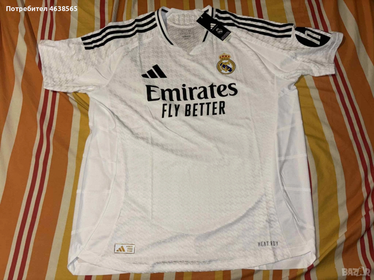 Нова футболна фланелка adidas REAL H JSY AU 2024/2025, снимка 1