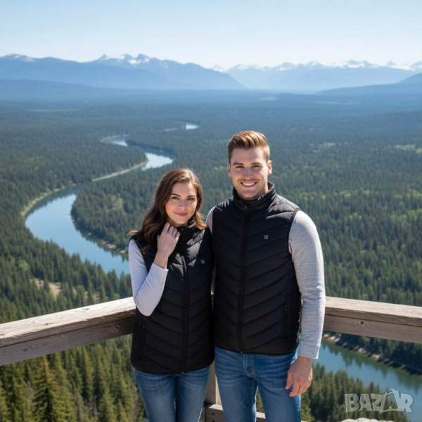 Електрически отопляем елек за зимния период с USB захранване - Unisex, снимка 1