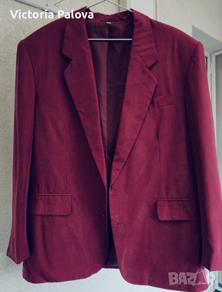 Красиво сако сребриста коприна, снимка 1