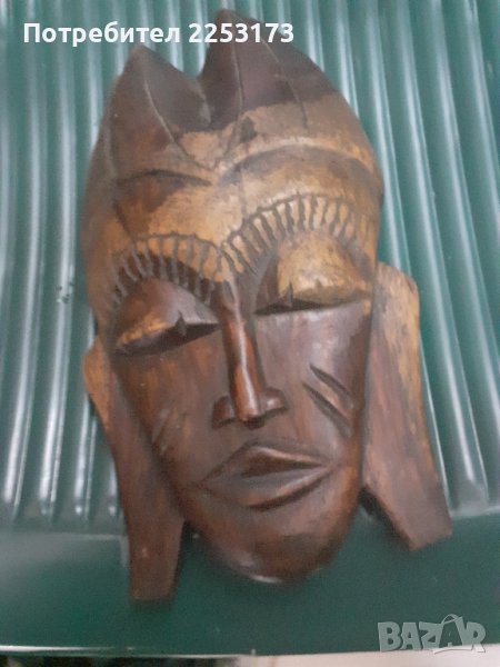 Дървена маска за стена, снимка 1