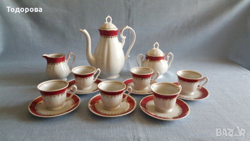 Сервиз  за кафе от фин немски порцелан - 15 части, снимка 1