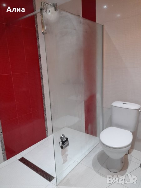 Преграда за баня.1970×933х55мм Wet Room.Дебелина 8мм. , снимка 1