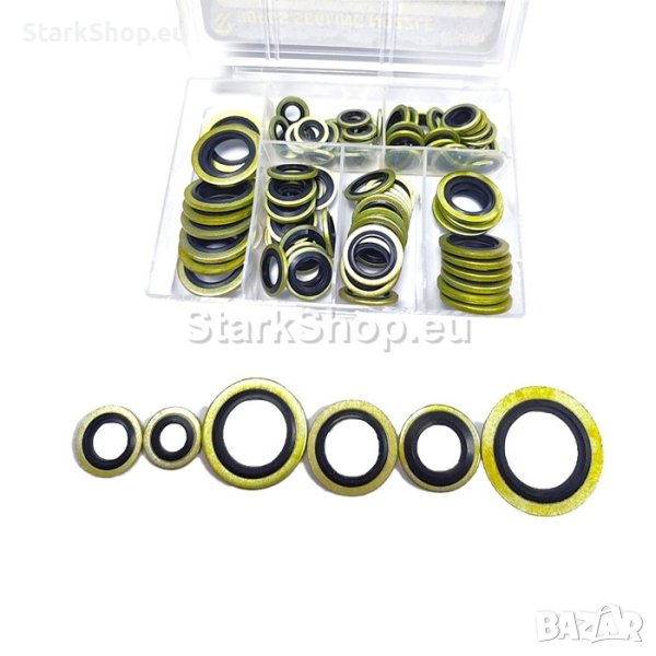 Дифтунги с гума комплект 90бр в кутия, снимка 1