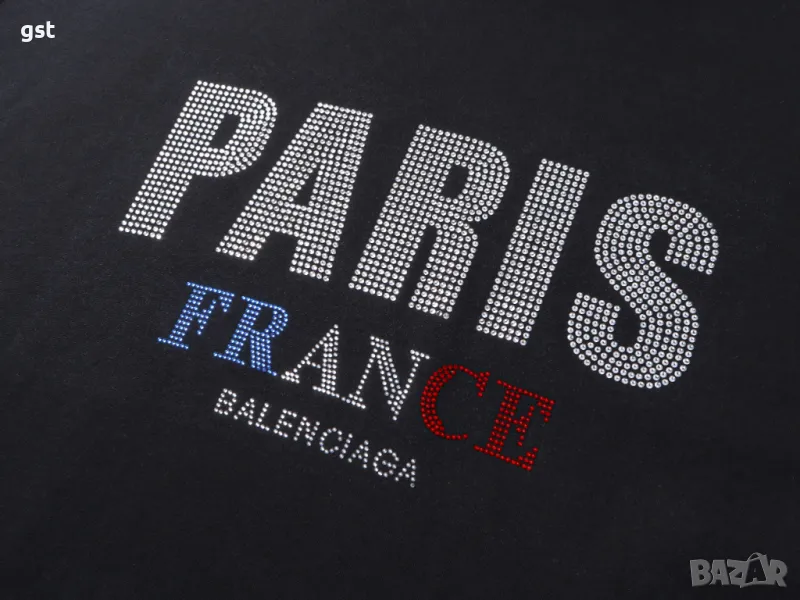 Уникална Balenciaga Paris Diamond Баленсиана Горнище Анураг с качулка , снимка 1