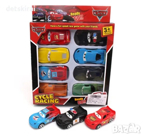 Комплект колички Cycle Racing – 8 броя, снимка 1