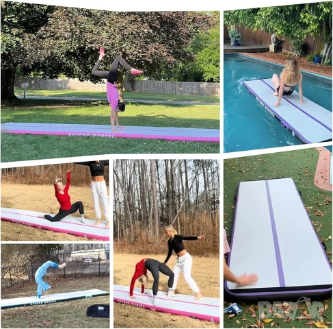 3м Надуваема гимнастическа постелка/ айртрак Beyond Marina Air Track + Помпа, снимка 7 - Други спортове - 53265828