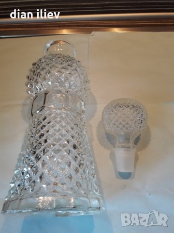 Стара кристална гарафа, снимка 10 - Антикварни и старинни предмети - 27316216