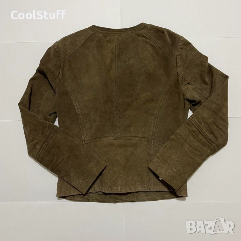 Дамско Кожено Яке Mango Genuine Leather Размер XS, снимка 6 - Якета - 52697157