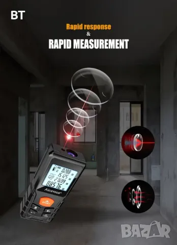 Лазерна рулетка 50 метро, снимка 5 - Измервателни инструменти - 47655533
