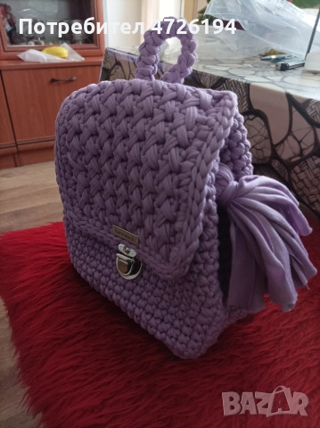 раница ръчно плетена, снимка 2 - Раници - 53316819