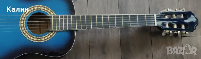 Класическа китара Pasadena CG161 Blue Burst - размер 1/2 + аксесоари, снимка 4 - Китари - 47674986