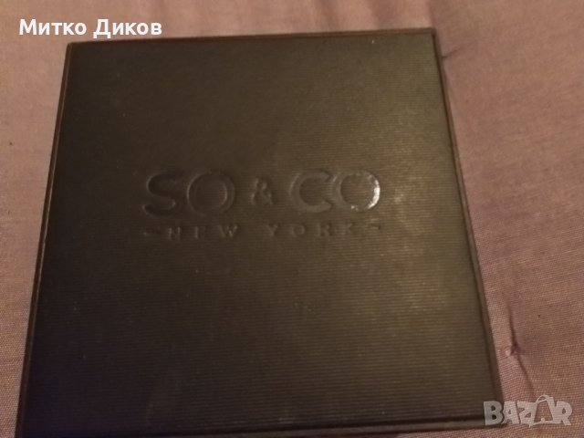 SO & CO Watches кутия за часовник марков нова с възглавничка, снимка 2 - Други - 43492132