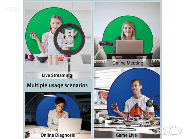 НОВ! Зелен екран син екран 110см двустранен, снимка 9 - Чанти, стативи, аксесоари - 43644314