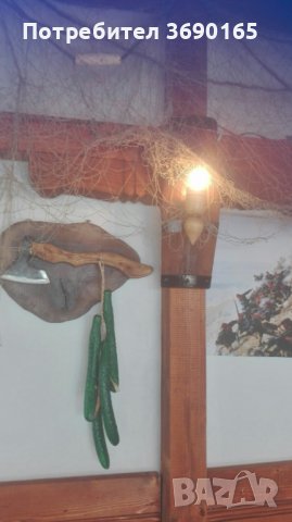 Стенни лампи аплици от автентични реставрирани бъчви с дървена чашка , снимка 12 - Лампи за стена - 40281481