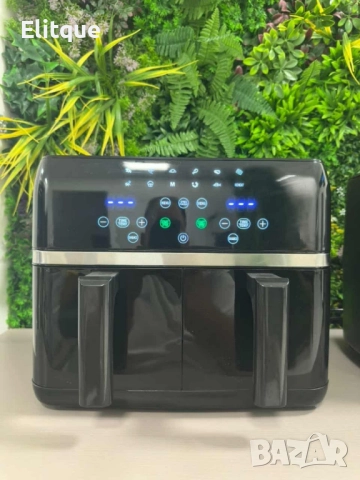 Двоен Air fryer T&G BEST COOKING 32847A0 - отделни LED дисплеи за всяка зона, снимка 8 - Фритюрници - 52036637