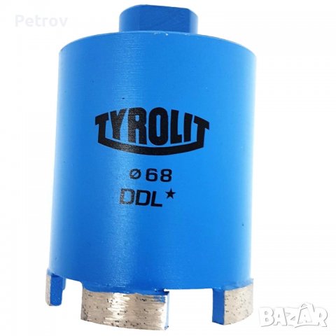 Диамантена боркорона 68x70xM16 TYROLIT DDLB1 - ПРОФЕСИОНАЛНА/ СУХО ПРОБИВАНЕ/ за конзоли/ GERMANY !!, снимка 3 - Клещи - 40221522