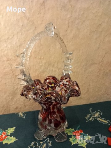 Стъклена Кошница, снимка 2 - Декорация за дома - 39151656