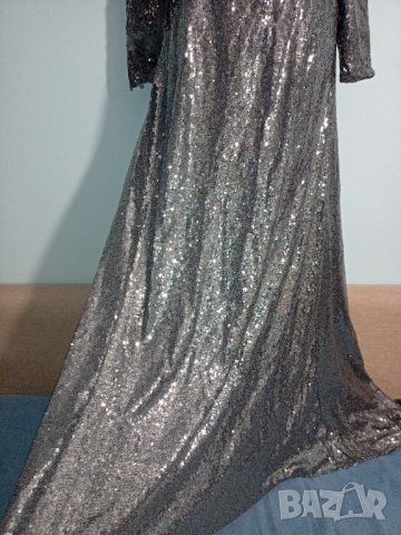 Официална сива рокля L/Xl Нова, снимка 16 - Рокли - 40171724