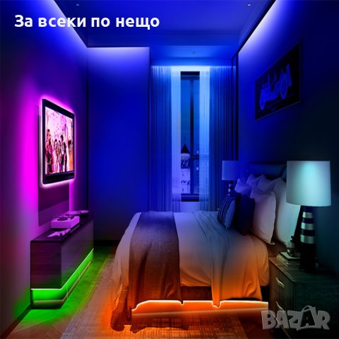 Lotus Lantern LED лента 2, 5 метра, RGB, BlueTooth приложение за телефон, снимка 3 - Други - 43244908