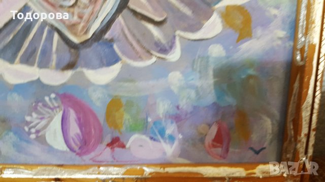Авторска картина "Пролет", снимка 3 - Антикварни и старинни предмети - 27815336