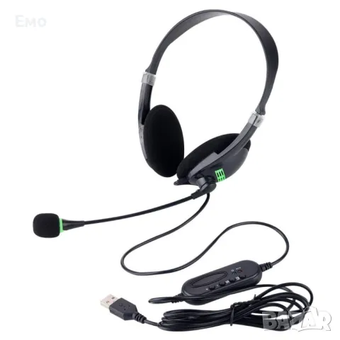 USB слушалки с микрофон подходящи за офис разговори - OH-106 - EP2, снимка 3 - Слушалки за компютър - 47831517