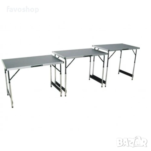 2 БР ПРОМОЦИЯ!!!КОМПЛЕКТ ОТ 2 БРОЯ СГЪВАЕМА МАСА 1 H ALU PRO- с Регулируема височина