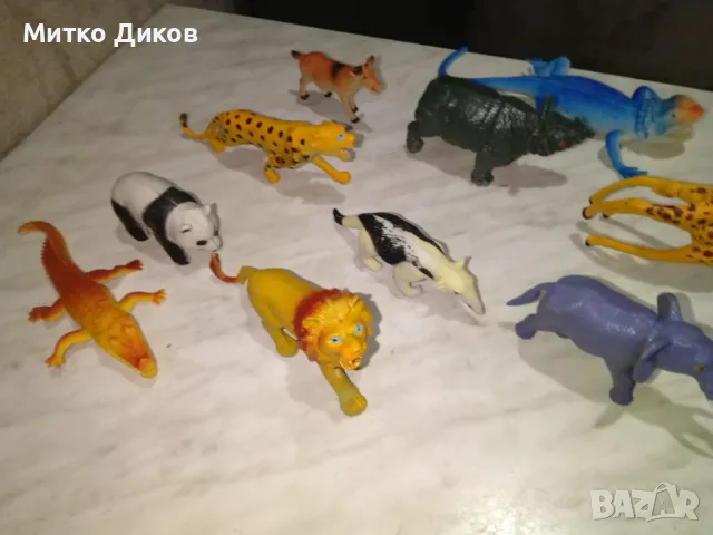 Сет животни пластмасови нови от джунглата 10броя, снимка 3 - Фигурки - 49625024