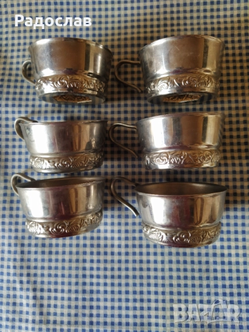 стари руски подстакани МНЦ, снимка 4 - Чаши - 51450575