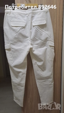 Бял панталон размер 40/М, снимка 2 - Панталони - 52072990