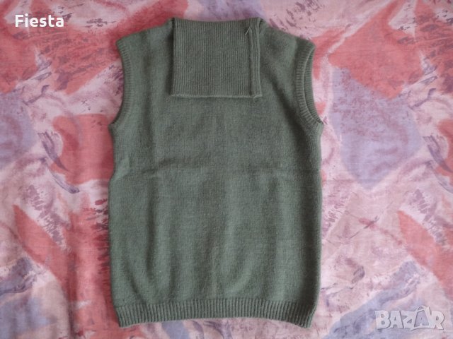 Тъмно зелен пуловер поло без ръкави, снимка 2 - Блузи с дълъг ръкав и пуловери - 27592740