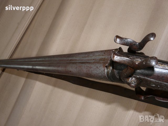  Пушка Ле Фуше с дамаскови цеви - 2 , снимка 6 - Антикварни и старинни предмети - 32760755