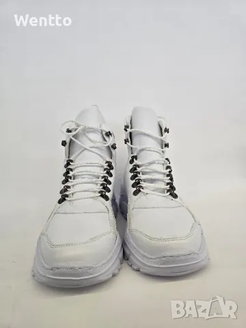 Мъжки боти - Бели, снимка 3 - Ежедневни обувки - 48861442