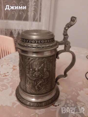 калаено сребърна халба, снимка 5 - Антикварни и старинни предмети - 40077087