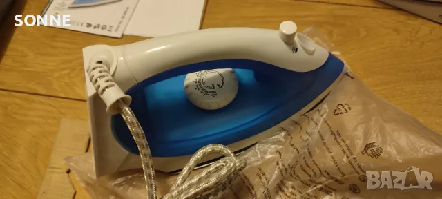 Парна ютия Sapir 1200W, струя пара, термостат, синя, снимка 11 - Ютии - 48435246