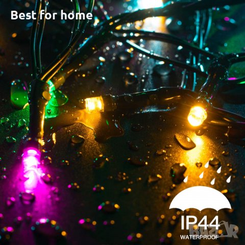  500 LED многоцветни лампички, 50M, Водоустойчив клас IP44, снимка 5 - Лед осветление - 40018517