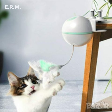 Автоматична интерактивна лазерна играчка за котки – електрическа произволна въртяща се лазерна показ, снимка 5 - За котки - 43562530