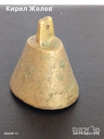 Стара бронзова хлопка,чан рядък за КОЛЕКЦИЯ ДЕКОРАЦИЯ 51049