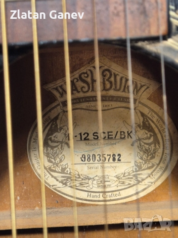 Електро-акустична китара Washburn D-12 SCE / Korea, снимка 14 - Китари - 51619283