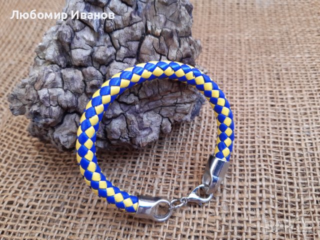 Плетени гривни, колиета и др. Богат избор на цветове, размери и модели. Естествена кожа, снимка 10 - Други - 8572495