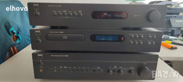 Стерео усилвател, тунер и CD player NAD, снимка 2 - Ресийвъри, усилватели, смесителни пултове - 53032343