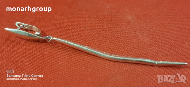 Сребърна обеца , снимка 2 - Обеци - 38411997