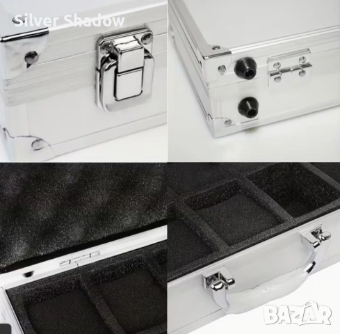 Алуминиев куфар за 10 часовника, размери 30 см./17 см./7,5 см. , снимка 6 - Нумизматика и бонистика - 53062781