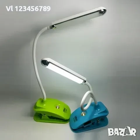 Акумулаторна лампа за четене и къмпинг със щипка YJ-5868