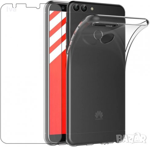  Huawei P Smart  силиконов гръб + протектор , снимка 1 - Калъфи, кейсове - 32803132