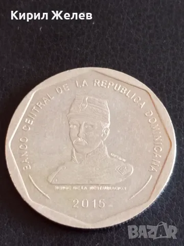 Монета 25 песос 2015г. Република Доминикана за КОЛЕКЦИОНЕРИ 41692, снимка 3 - Нумизматика и бонистика - 48860404