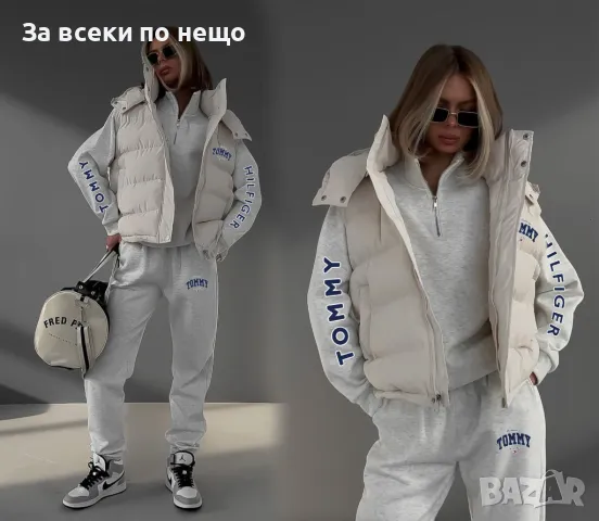 Дамски спортен комплект с бродирано лого Tommy Hilfiger - 5 налични цвята Код A124, снимка 2 - Спортни екипи - 47489185
