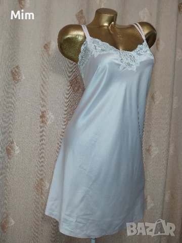 XL LAUREN Светла розова нощница от сатен и дантела , снимка 3 - Бельо - 42955991