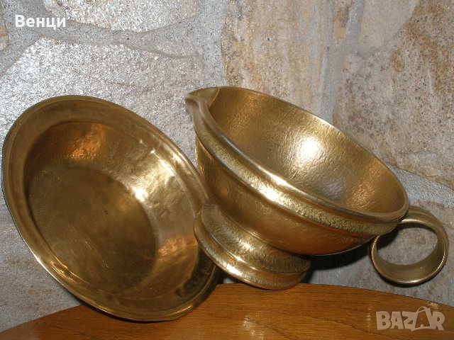 Бронзови Паница Чиния, снимка 14 - Антикварни и старинни предмети - 52208496